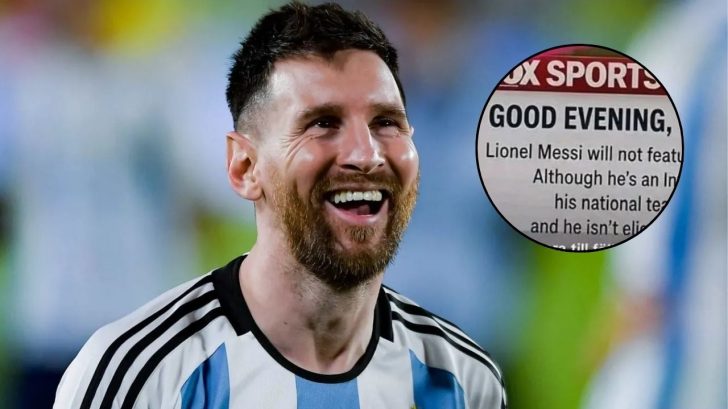 Canal de televisión tuvo que aclarar que Lionel Messi no juega para Estados Unidos