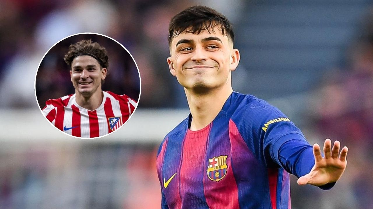 Pedri lanza guiño a Julián Álvarez para que fiche por el Barcelona