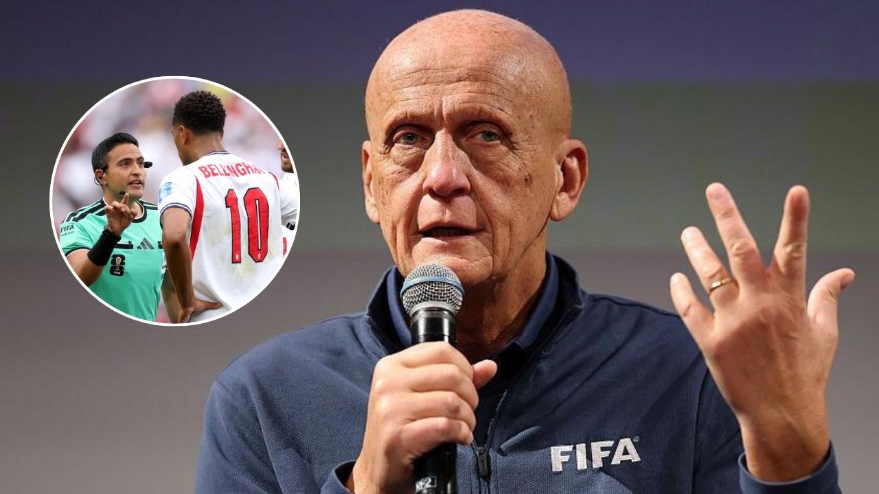 Pierluigi Collina defiende a Said Martínez tras la enorme polémica con Bellingham