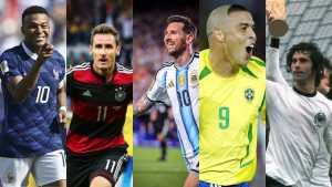 Imagen de Así está la tabla de goleadores en Mundiales: Mbappé se impone y Messi iguala a Klose
