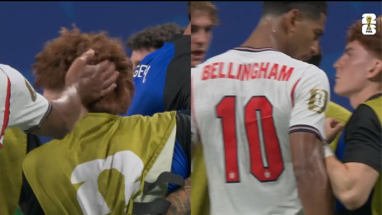 Jude Bellingham agredió a Valentín Barco durante la celebración de Argentina