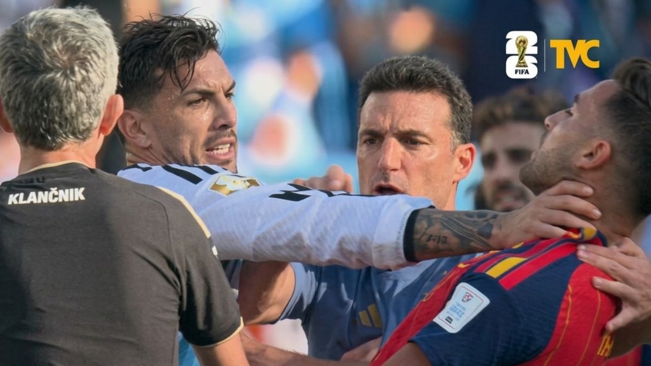 Leandro Paredes pierde la cabeza y agredió a jugadores de España