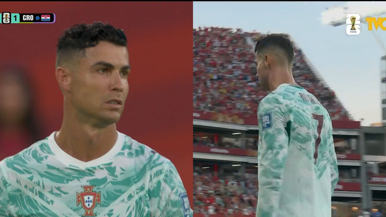 El enojo de Cristiano Ronaldo tras salir de cambio en el Portugal vs Croacia