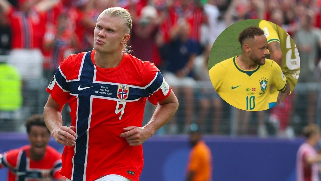Erling Haaland se burla de Brasil tras dejarlo eliminado del Mundial