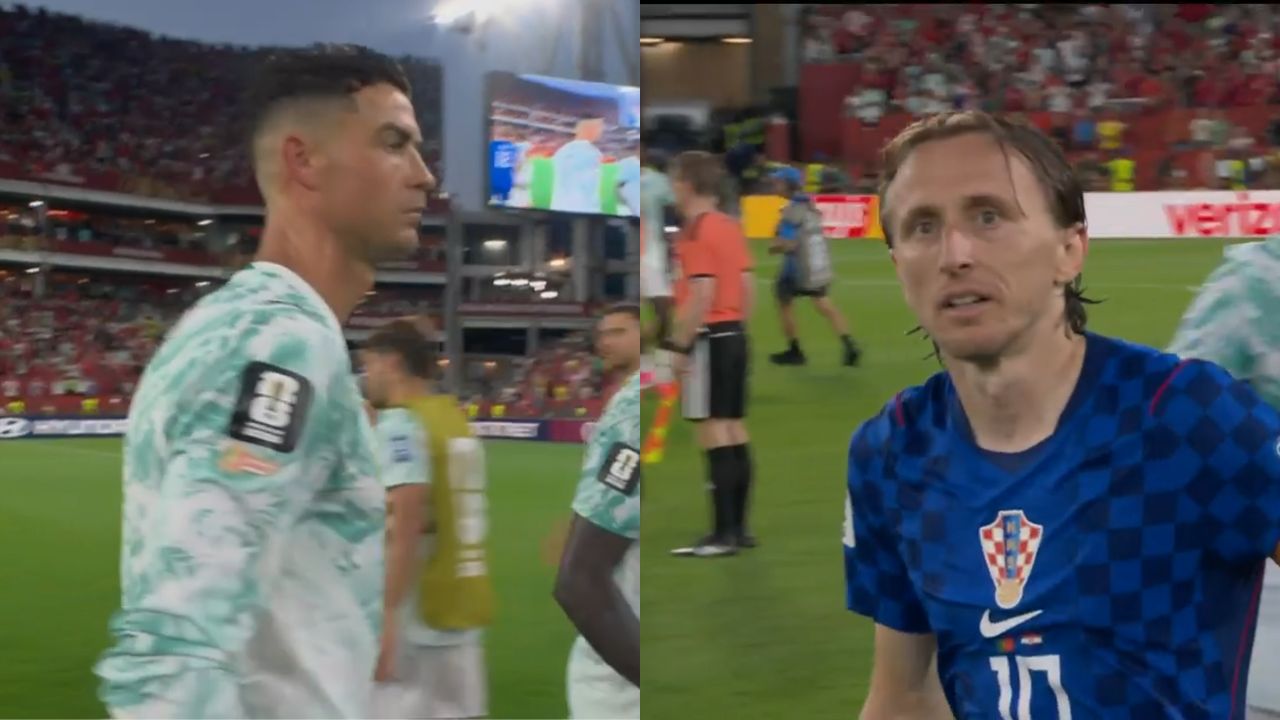El gesto de Cristiano Ronaldo con Luka Modric tras la eliminación de Croacia