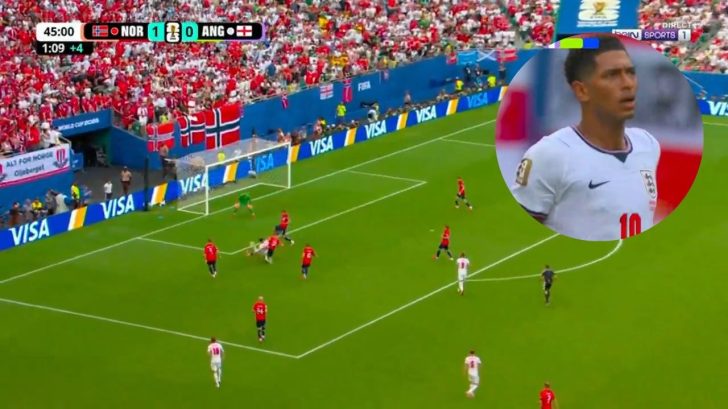 Jude Bellingham anota gol del empate de Inglaterra ante Noruega