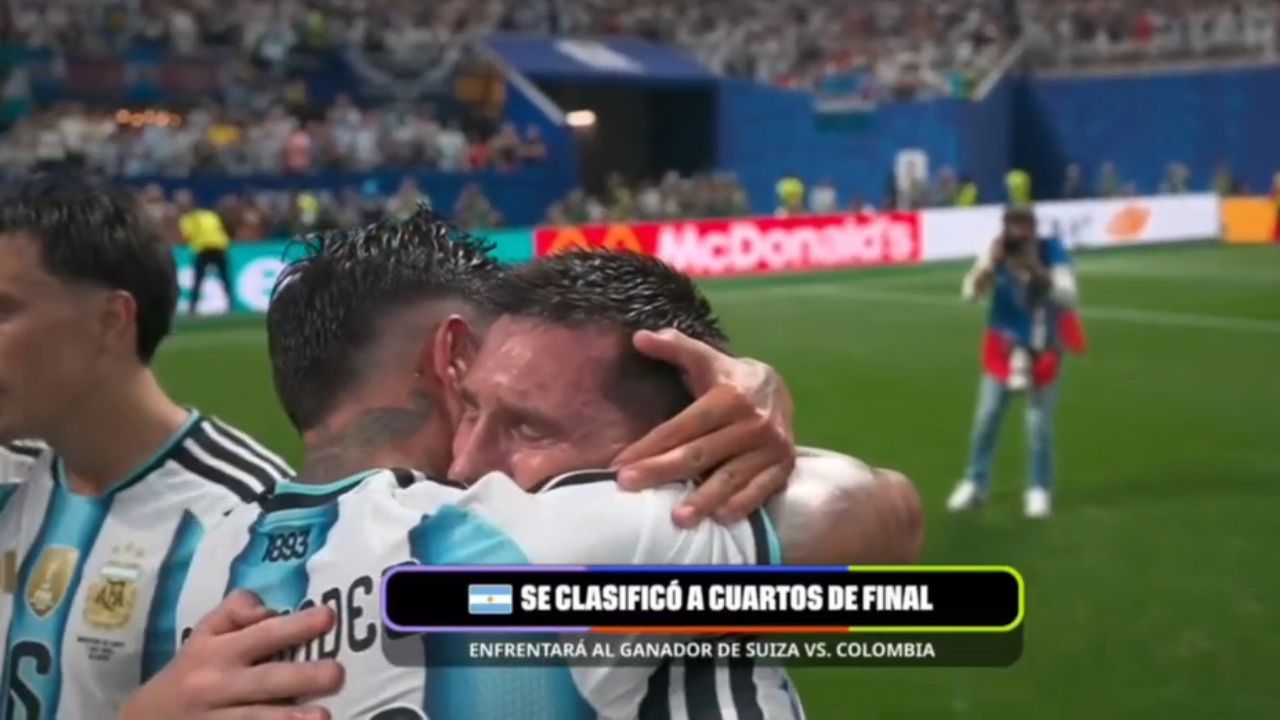 Lionel Messi llora tras clasificación de Argentina a Cuartos de Final
