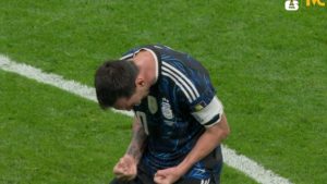 Imagen de Así celebró Lionel Messi el pase a la final con Argentina