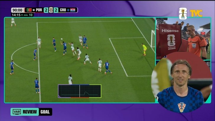 Se revela el motivo por el qué le anularon el gol a Croacia ante Portugal