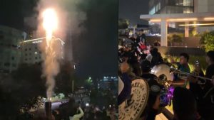 Afición de México encontró hotel de Inglaterra y montan enorme alboroto
