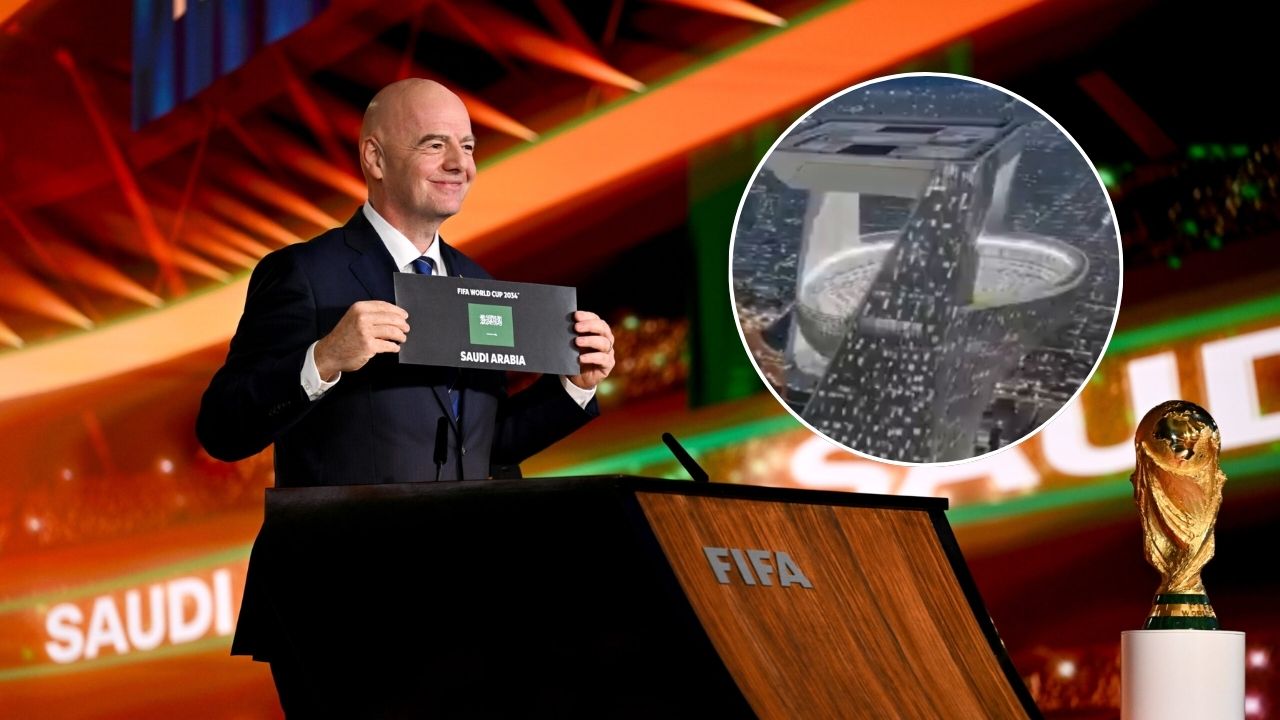 Arabia Saudita planea construir un estadio en el aire para el Mundial 2034