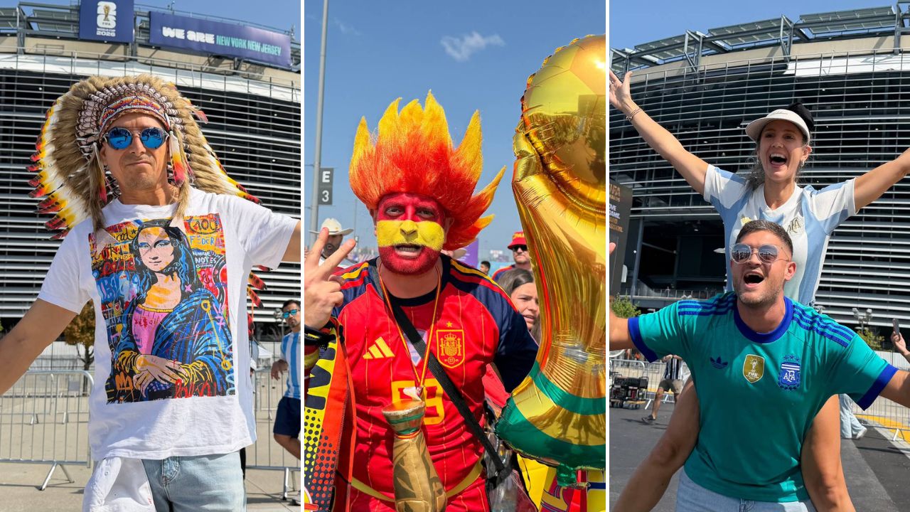 Así llegan los aficionados de España y Argentina para ver la final del Mundial 2026