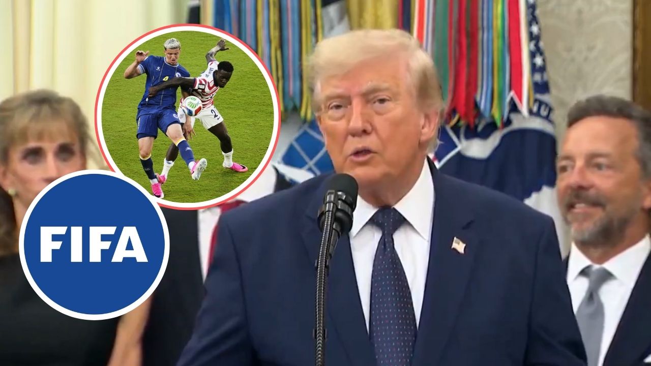 Donald Trump confiesa que sí llamó a FIFA para quitar la roja a Balogun