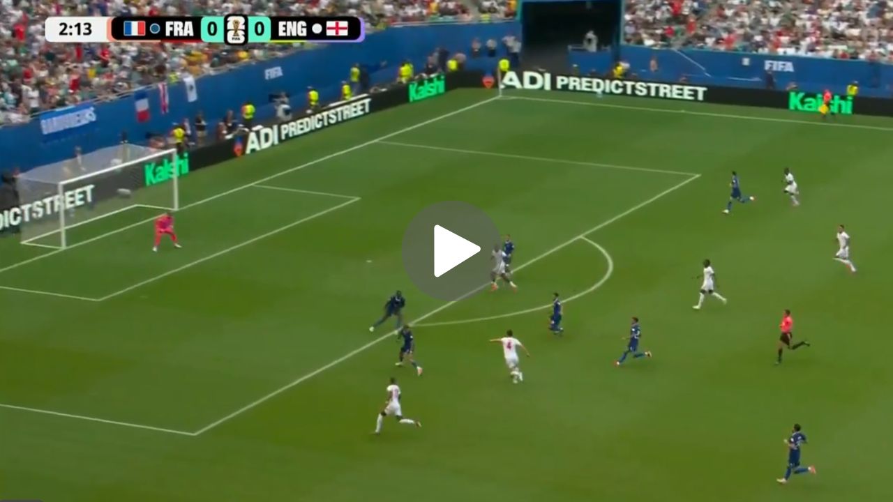 Así fue el gol de Declan Rice para la ventaja de Inglaterra ante Francia