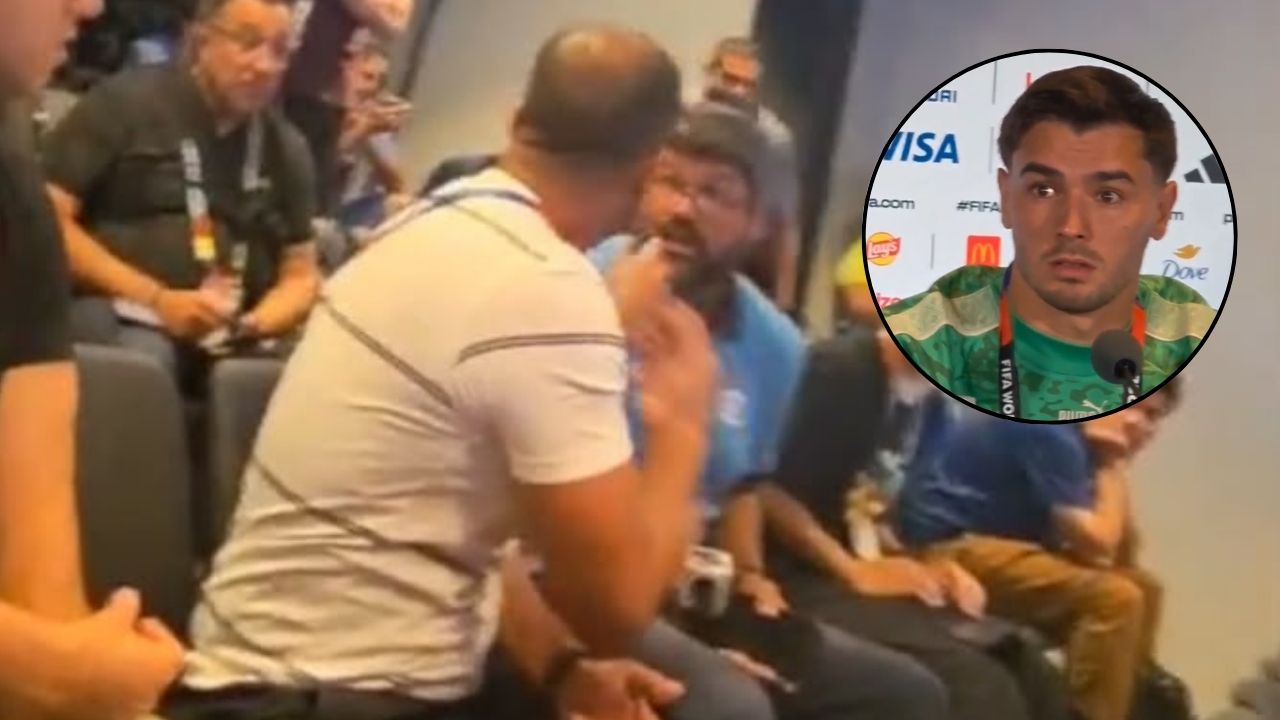 Periodistas se pelean en plena conferencia de Marruecos en el Mundial