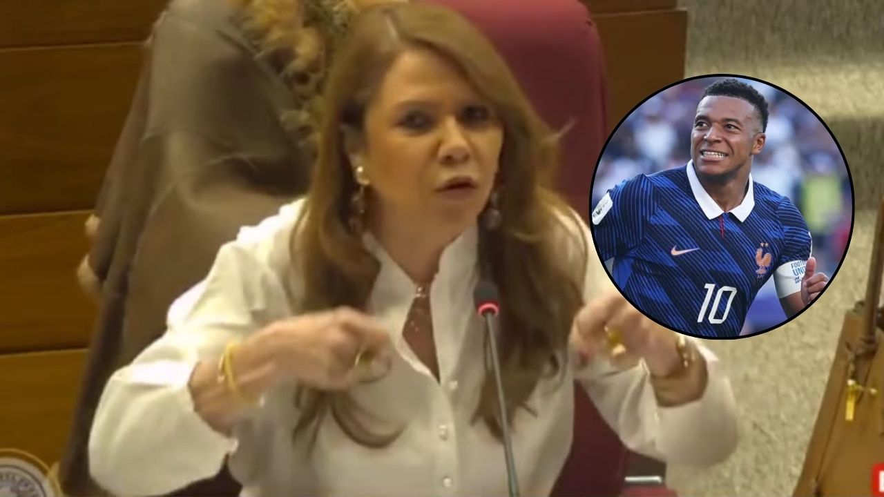 Senadora paraguaya arremata contra Kylian Mbappé y lo insulta en vivo