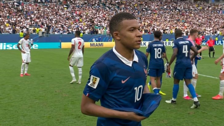 La reacción de Mbappé tras perder el tercer lugar ante Inglaterra