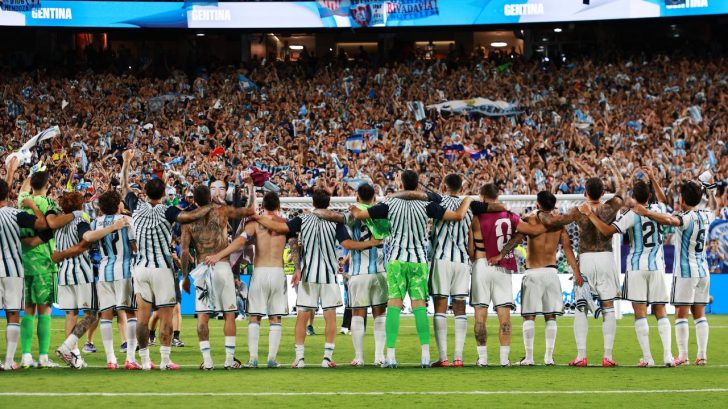 El ritual de la selección de Argentina previo a los juegos en United 2026