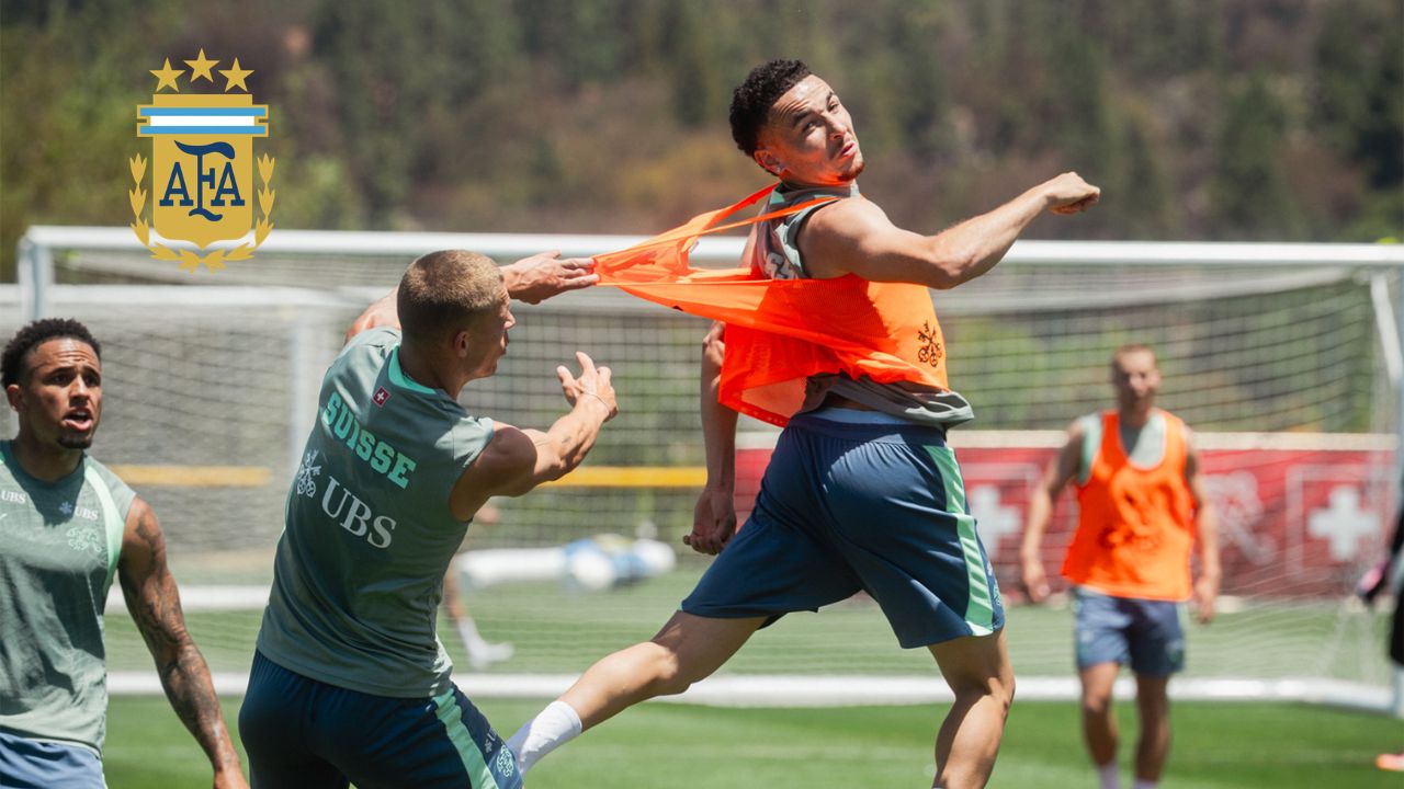 Los extraños entrenamientos de Suiza para enfrentar a Argentina en 4tos