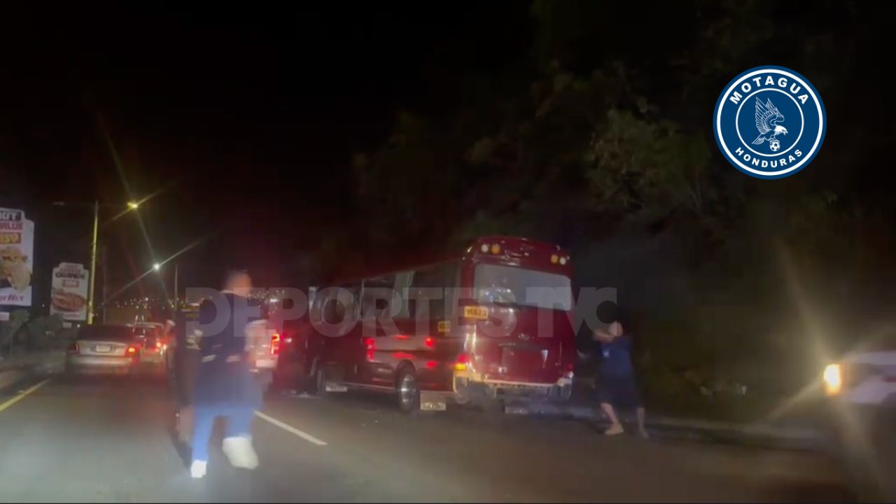Bus con aficionados del Motagua fue atacado tras juego vs Cartaginés