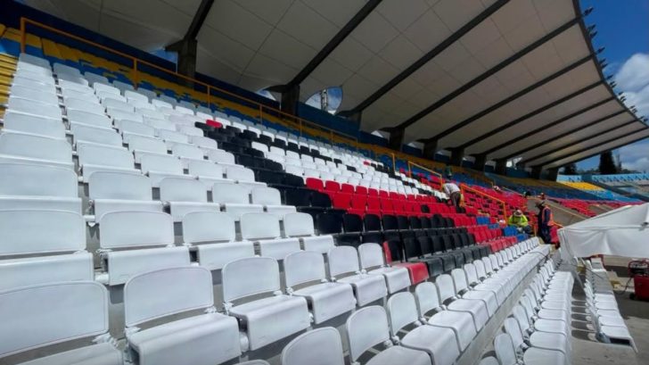 Condepor confirma los nuevos colores de la gradería del Estadio Chelato Uclés