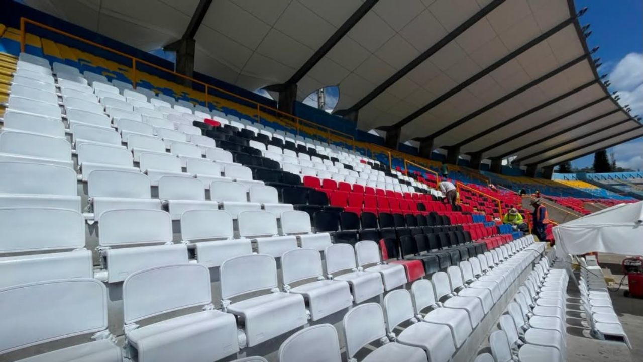 Condepor confirma los nuevos colores de la gradería del Estadio Chelato Uclés