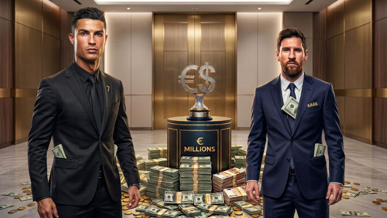 Cristiano Ronaldo gana 300 millones al año ¿Cuánto es comparado con Messi?