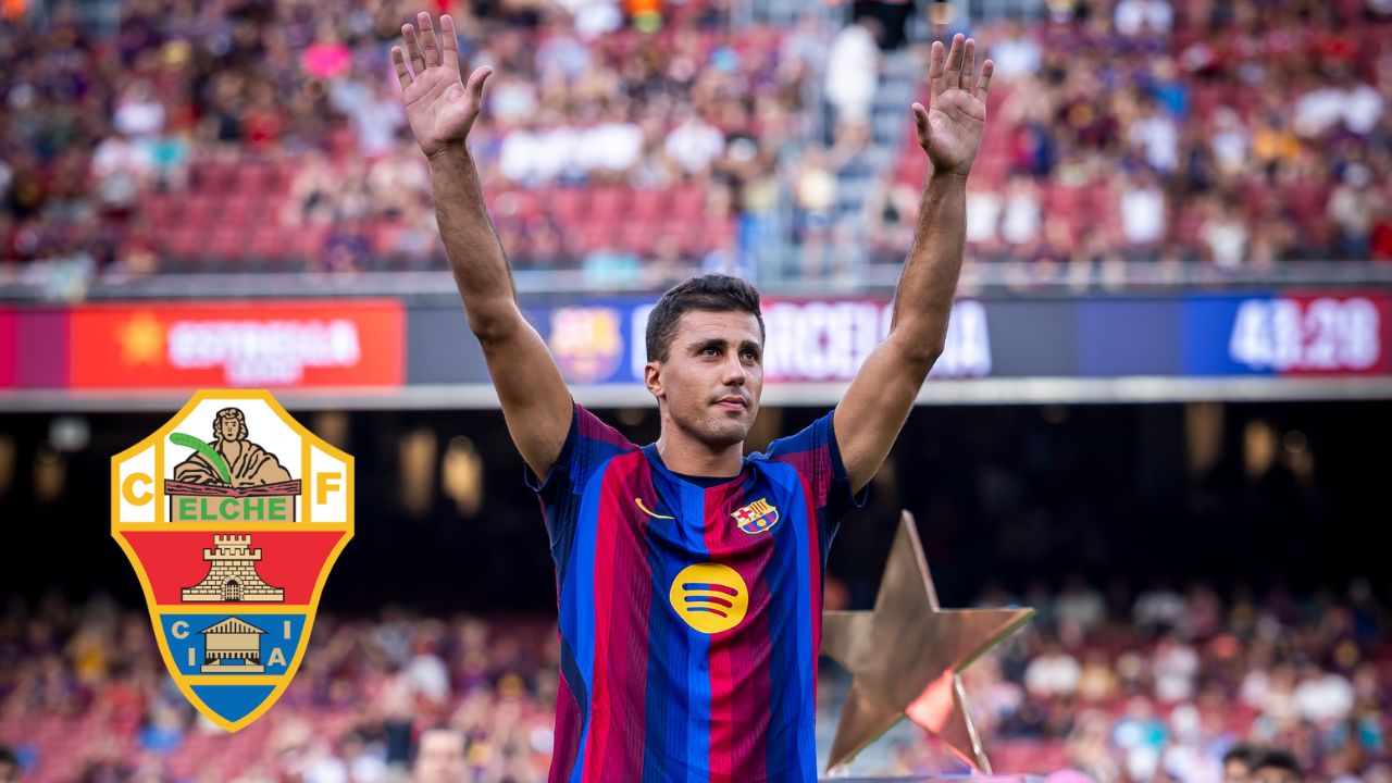 Elche vs Barcelona: EN VIVO, Hora, canal y cómo ver el debut de Rodri