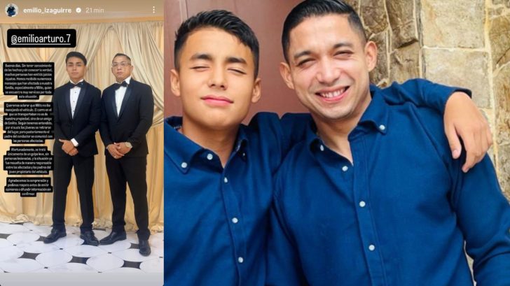 Emilio Izaguirre se pronuncia y defiende a su hijo tras acusación de accidente