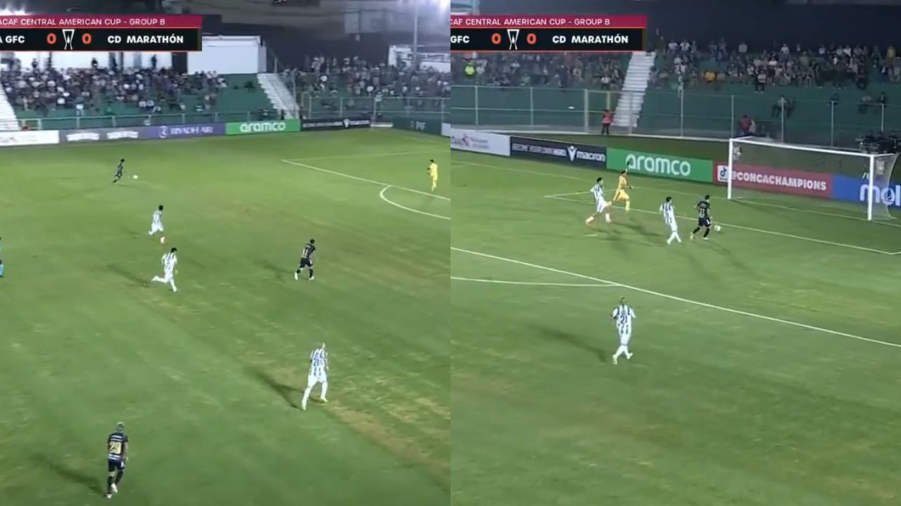 Nicolás Messiniti abre el marcador ante Antigua tras pase de Yairo Moreno