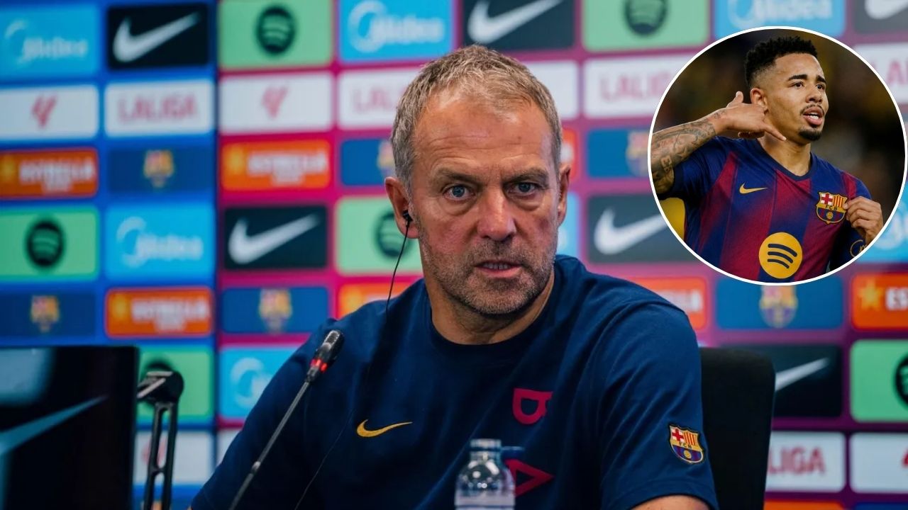 Hansi Flick valora momento del Barcelona y elogia llegada de Gabriel Jesus