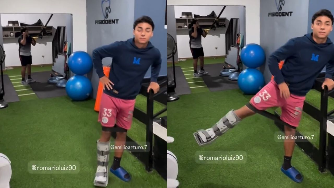 Emilio Izaguirre Jr aparece realizando terapia y sería baja en Motagua