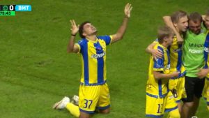 Erick Yio Puerto anota su primer gol con el BATE Borisov en Bielorrusia