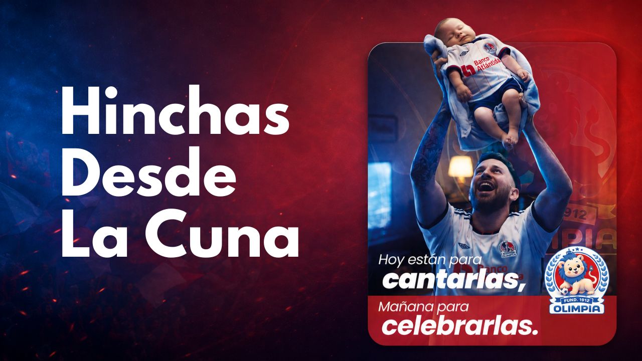 “Hinchas Desde la Cuna”: Olimpia y Real España transforman sus himnos en canciones de cuna