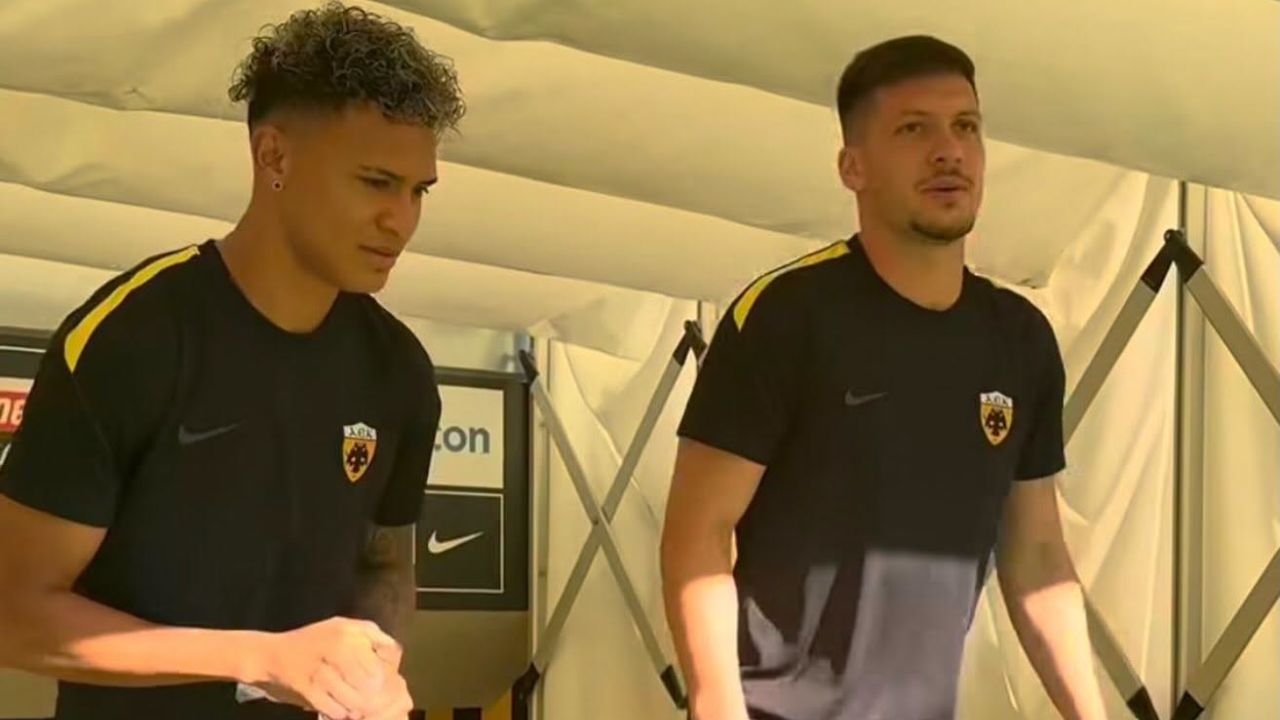 Kervin Arriaga sorprende al entrenar junto a Luka Jović, exfigura del Real Madrid, en el AEK Atenas
