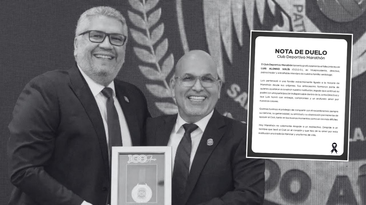 Marathón lamenta el fallecimiento de su ex vicepresidente Luis Alonso Solís