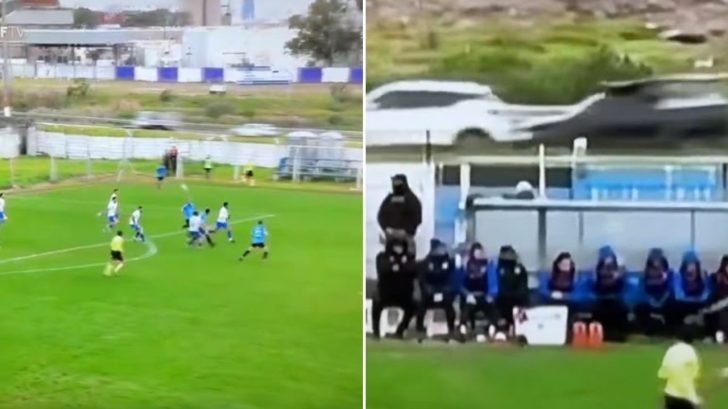 Pelotazo de futbolista causa accidente de tránsito en partido de Uruguay