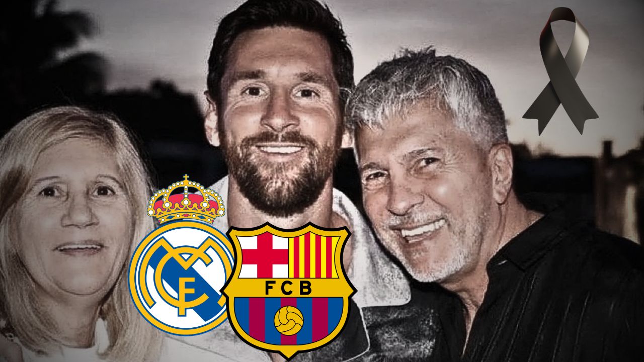 Real Madrid y Barcelona se pronuncian tras la muerte del papá de Lionel Messi