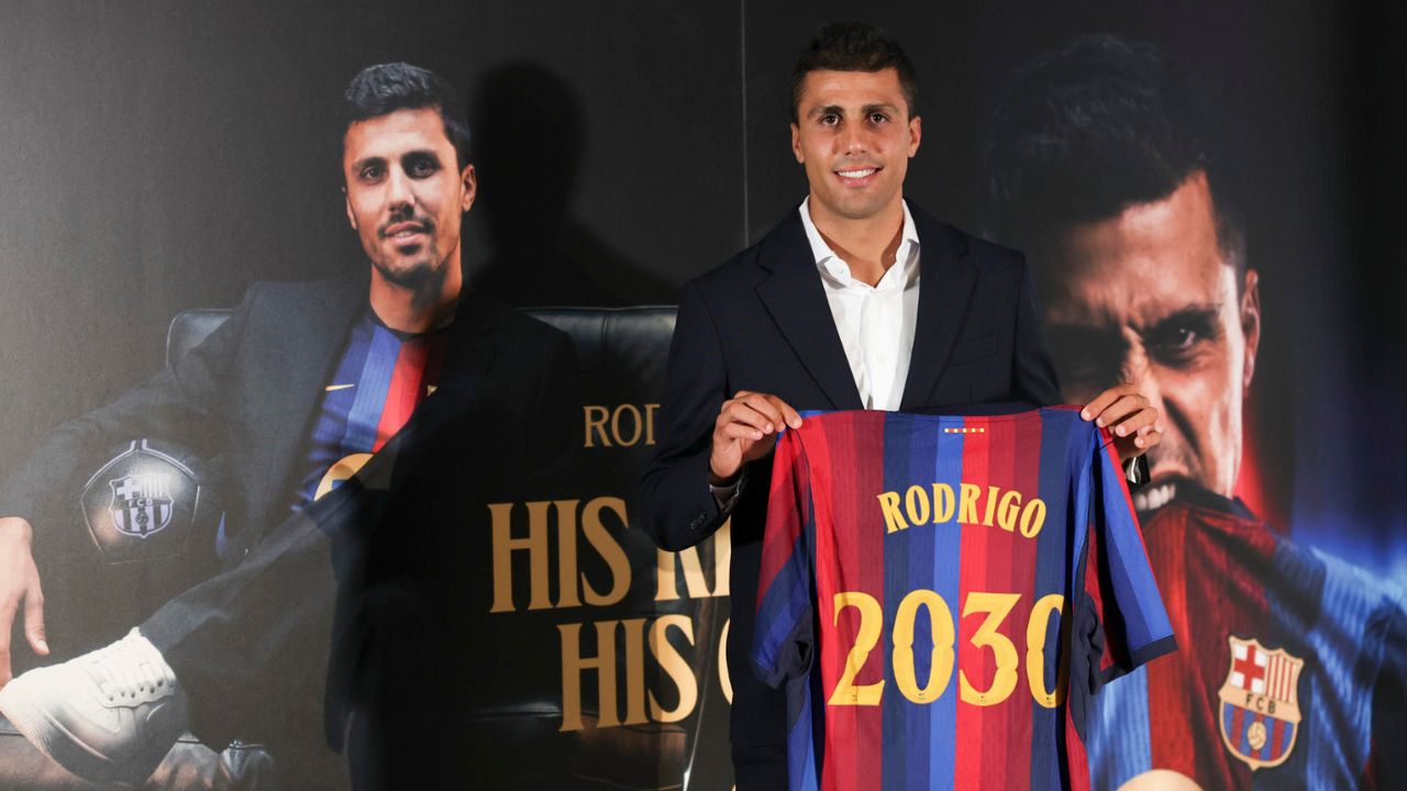 Rodri, tras firmar hasta 2030: "El Barcelona era mi primera opción"