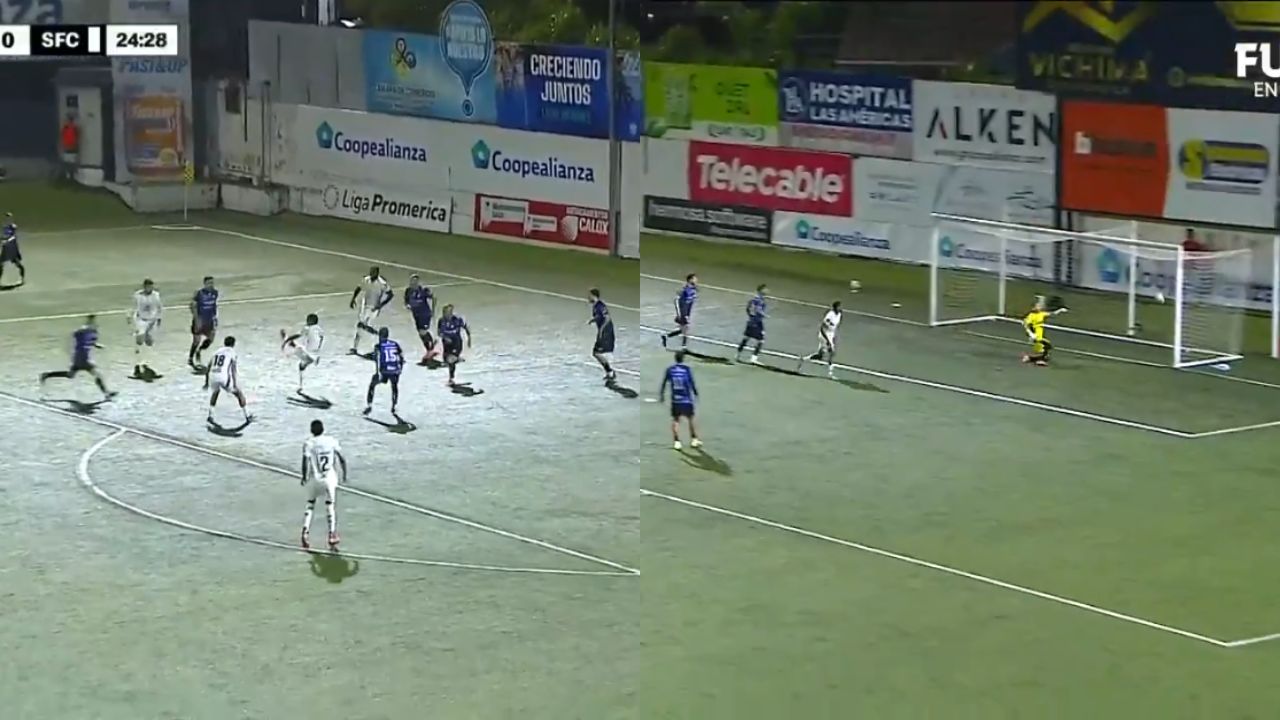 José Mario Pinto anota golazo en Costa Rica con el Sporting FC frente a Pérez Zeledón