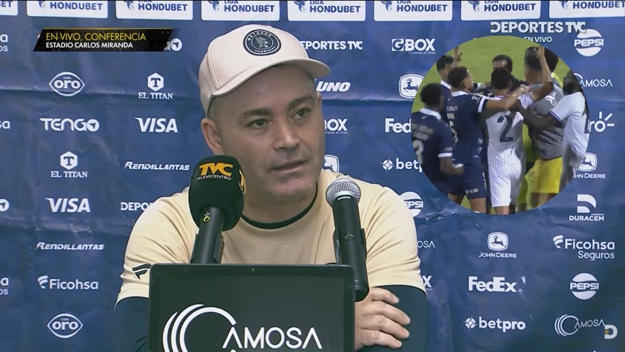 Javier López se pronuncia tras zafarrancho de sus jugadores y señala problema en Motagua