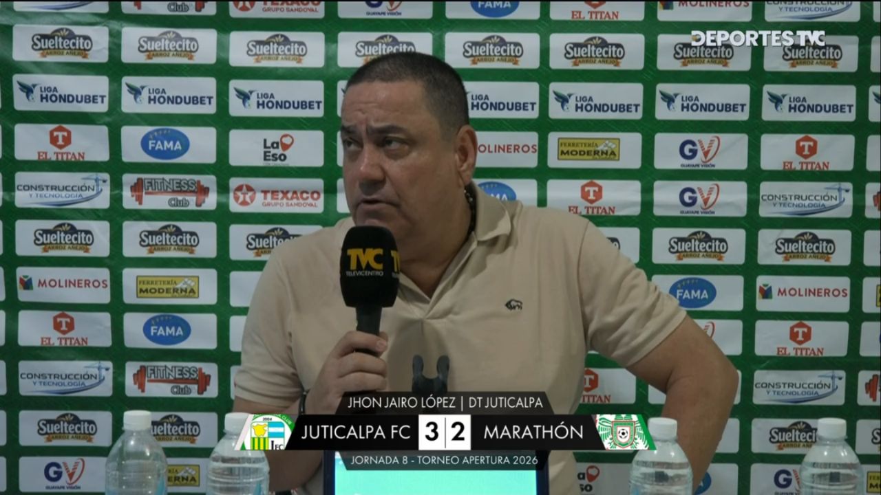 Jhon Jairo López valora triunfo de Juticalpa sobre Marathón para dejar últimos lugares