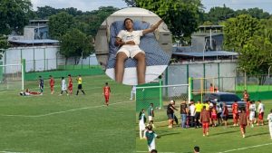 Jugador de reservas de Platense sufre accidente en partido ante Choloma