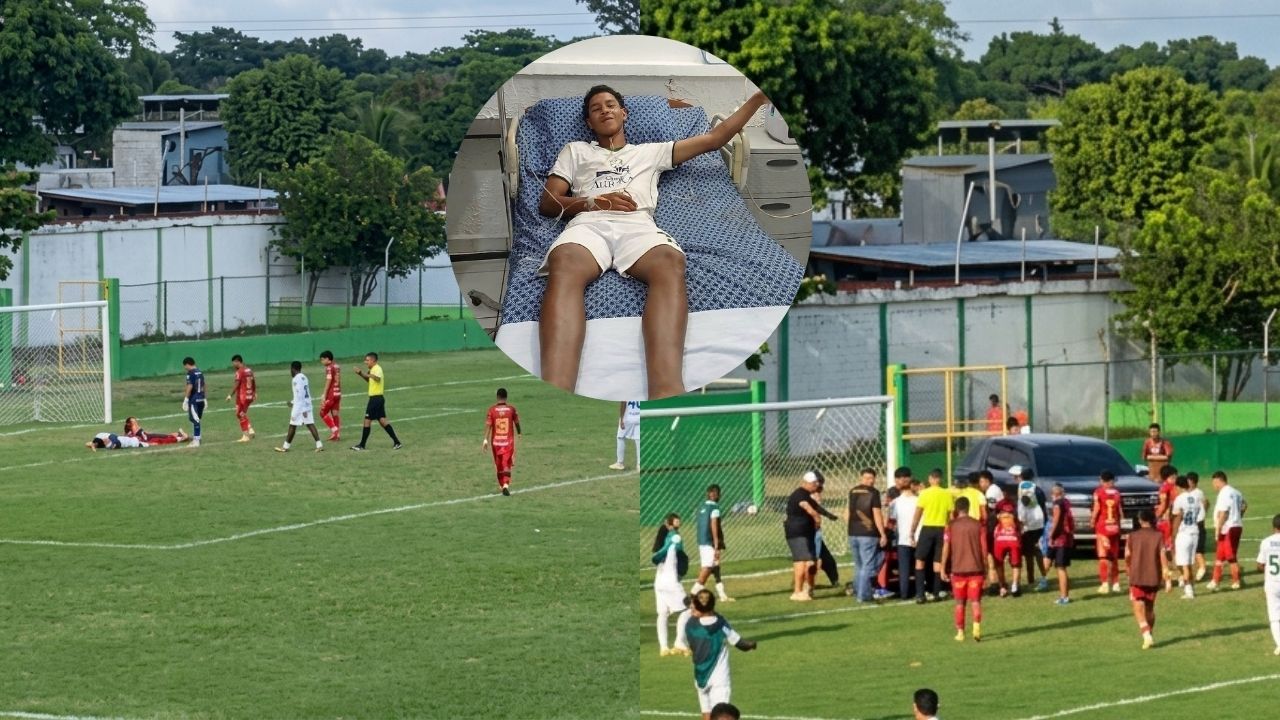 Jugador de reservas de Platense sufre accidente en partido ante Choloma