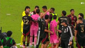 Lionel Messi se encara con Junior Alonso tras duelo Inter Miami vs Atlanta United