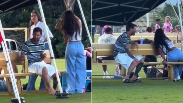 Así fueron captados Messi y Antonela Roccuzzo en Miami tras retirarse de la selección