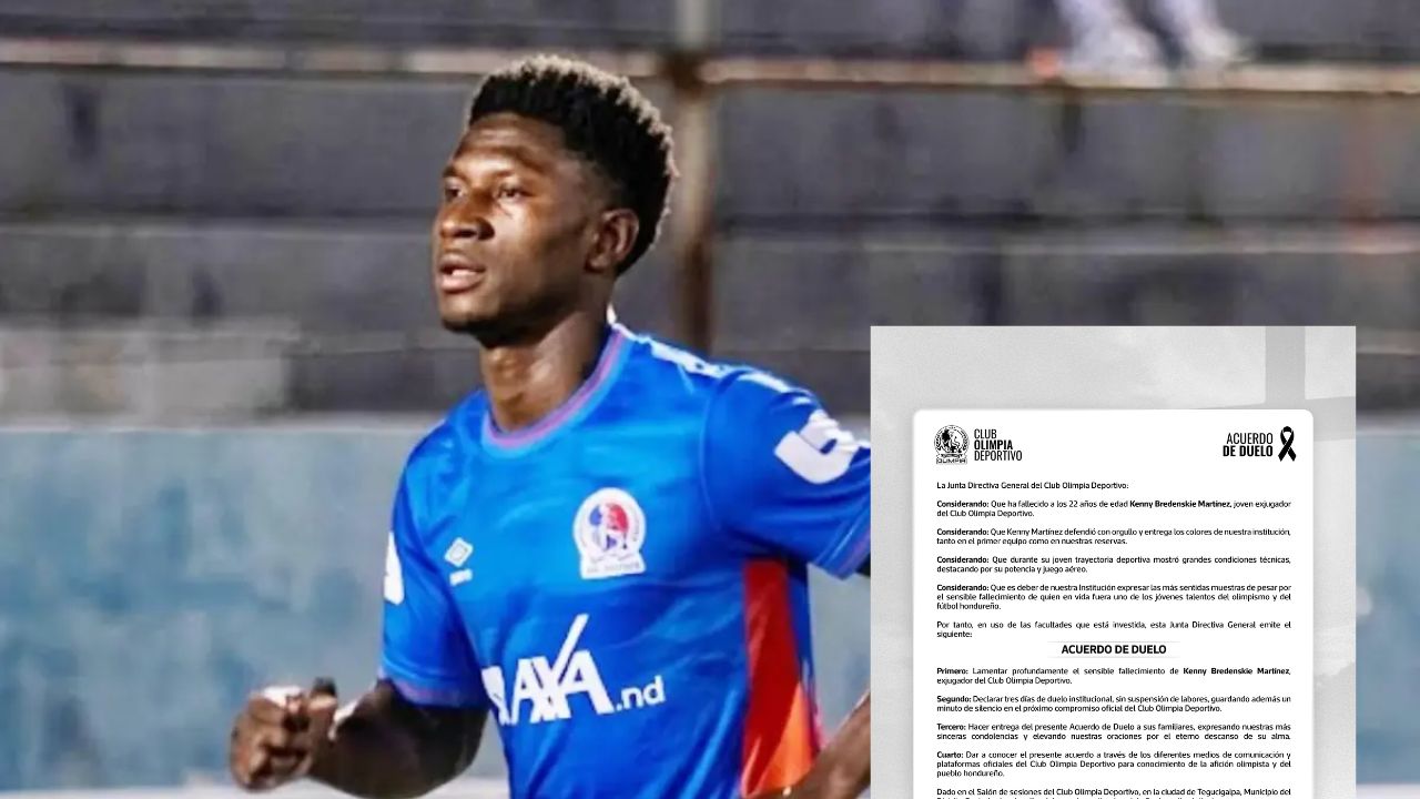 Olimpia lamenta muerte de su exjugador, Kenny Martínez y confirma homenaje