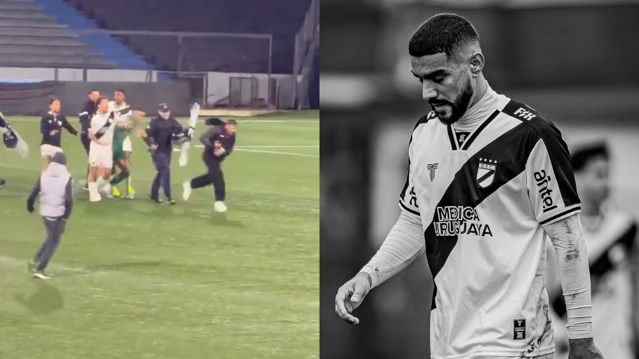 Afición de Danubio, equipo del exMotagua John Kleber, invade cancha y agrede a sus jugadores