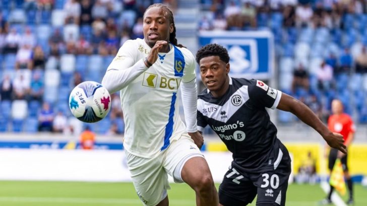 Dereck Moncada presente en goleada del Lugano FC