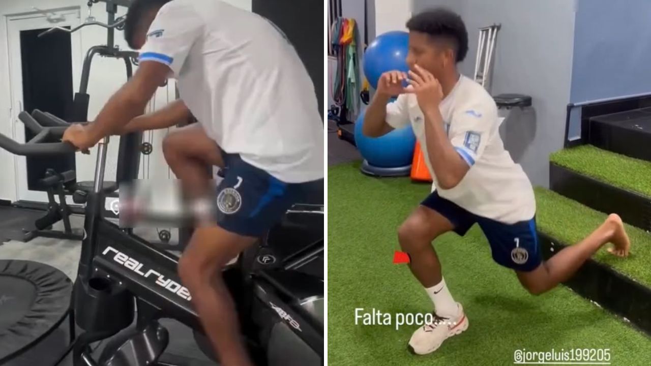 Jorge Serrano muestra como avanza su lesión y lanza guiño a la Selección de Honduras
